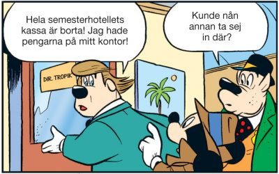 Deckargåta i tropikerna – vem är tjuven?