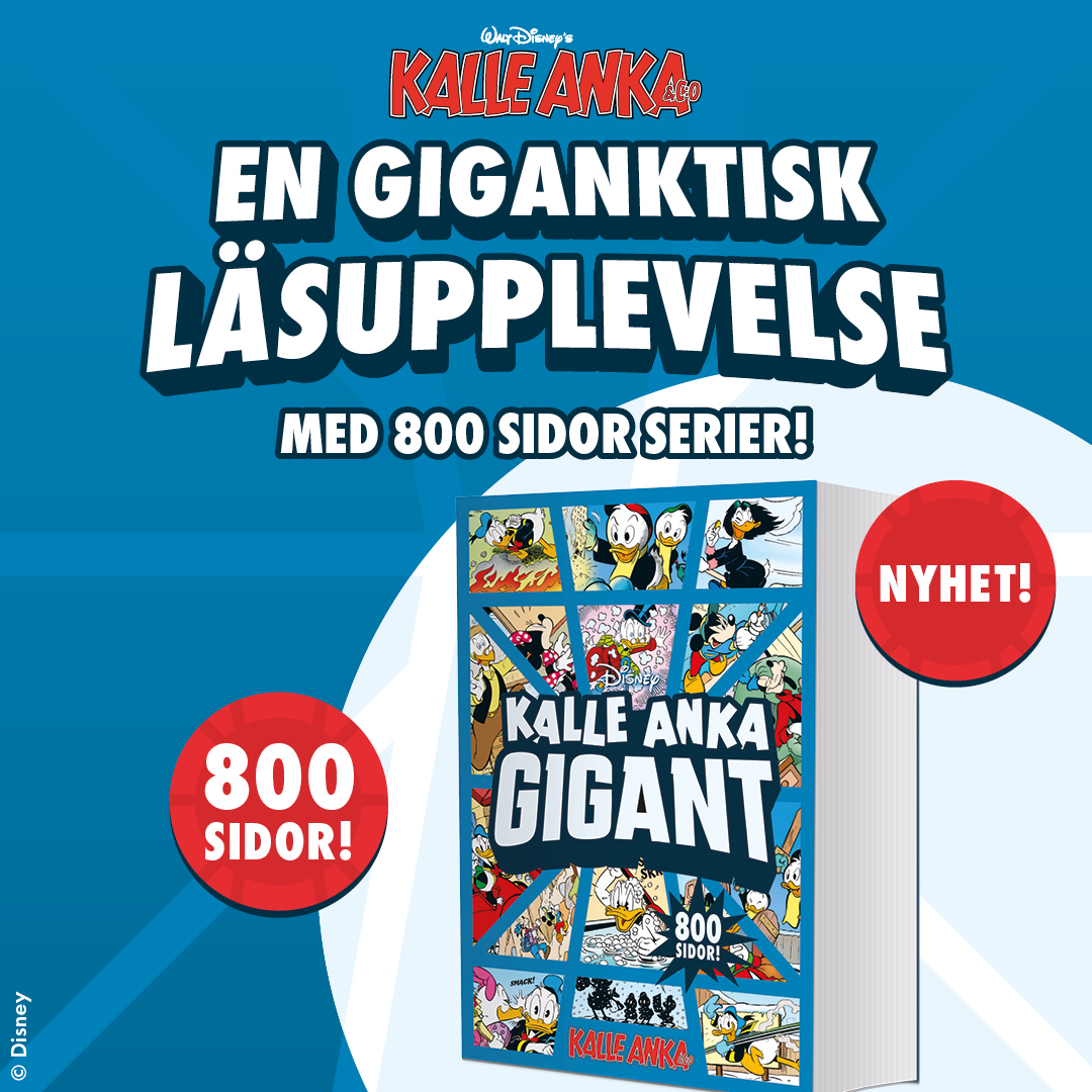 En gigantisk läsupplevelse med 800 sidor Kalle Anka & C:o serier! NYHET!