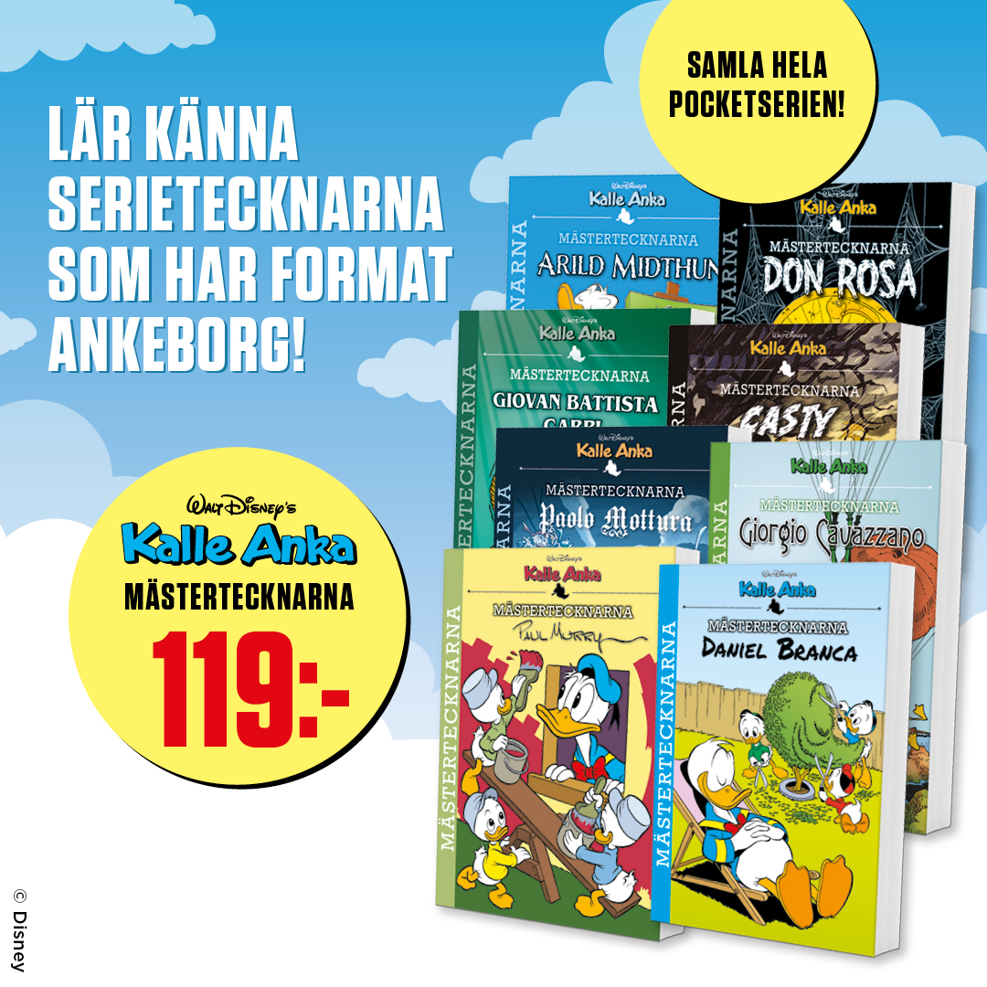 Mästertecknarna 119 kr. Lär känna serietecknarna som har format ankeborg! Samla hela pocketserien! 