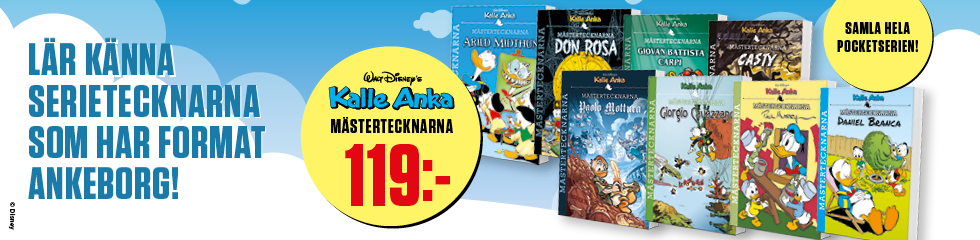 Mästertecknarna 119 kr. Lär känna serietecknarna som har format ankeborg! Samla hela pocketserien! 