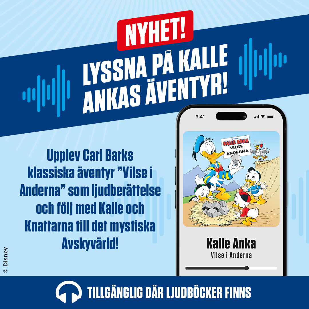 NYHET - Lyssna på Kalle Ankas äventyr! 
