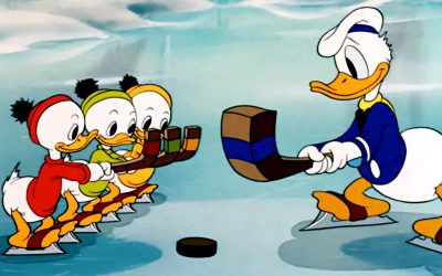 Kalle Anka som hockeystjärna!